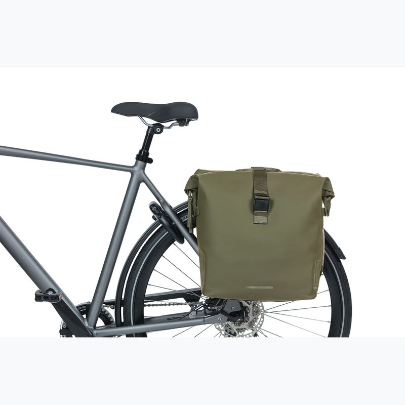 Basil Soho Nordlicht Borsa doppia MIK 41 l verde muschio Borsa da bicicletta 6
