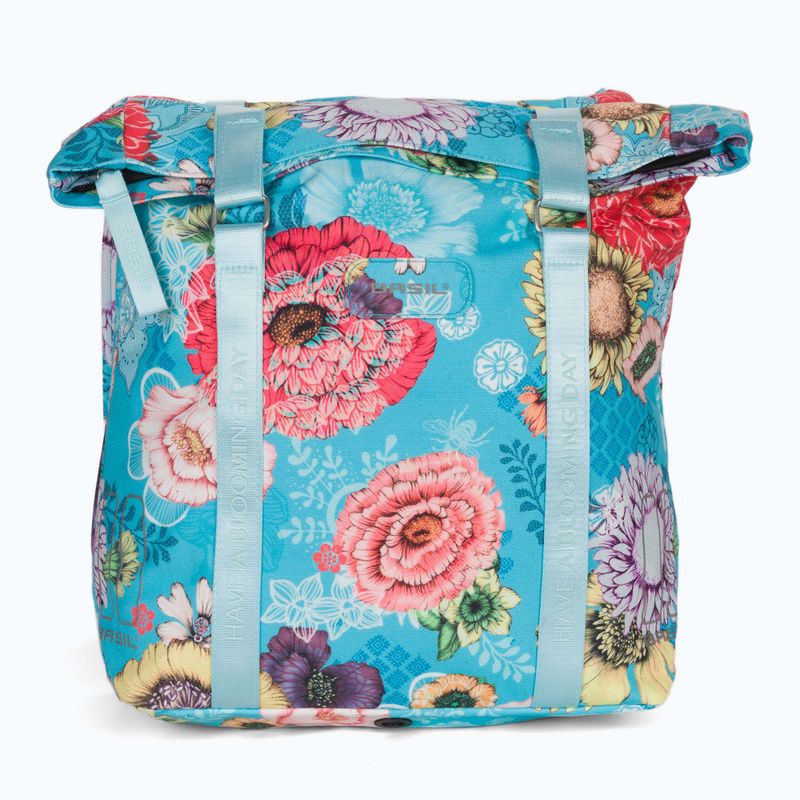 Basil Bloom Field Borsa doppia per bicicletta 28-35 l blu cielo 2