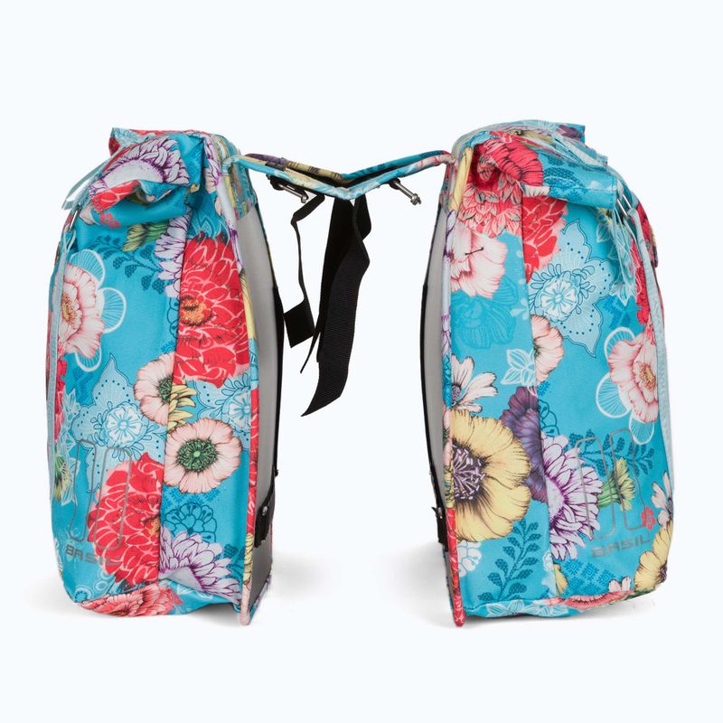 Basil Bloom Field Borsa doppia per bicicletta 28-35 l blu cielo 4