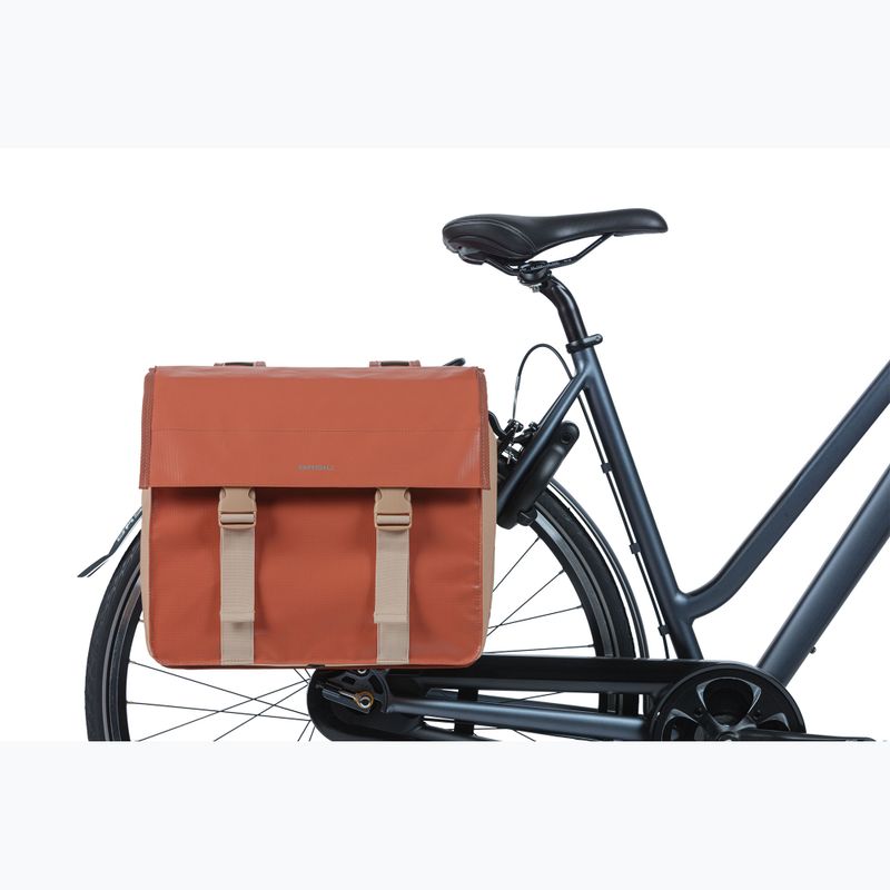 Basil Urban Load Double Bag 53 l terra/rosa borse da bici 6