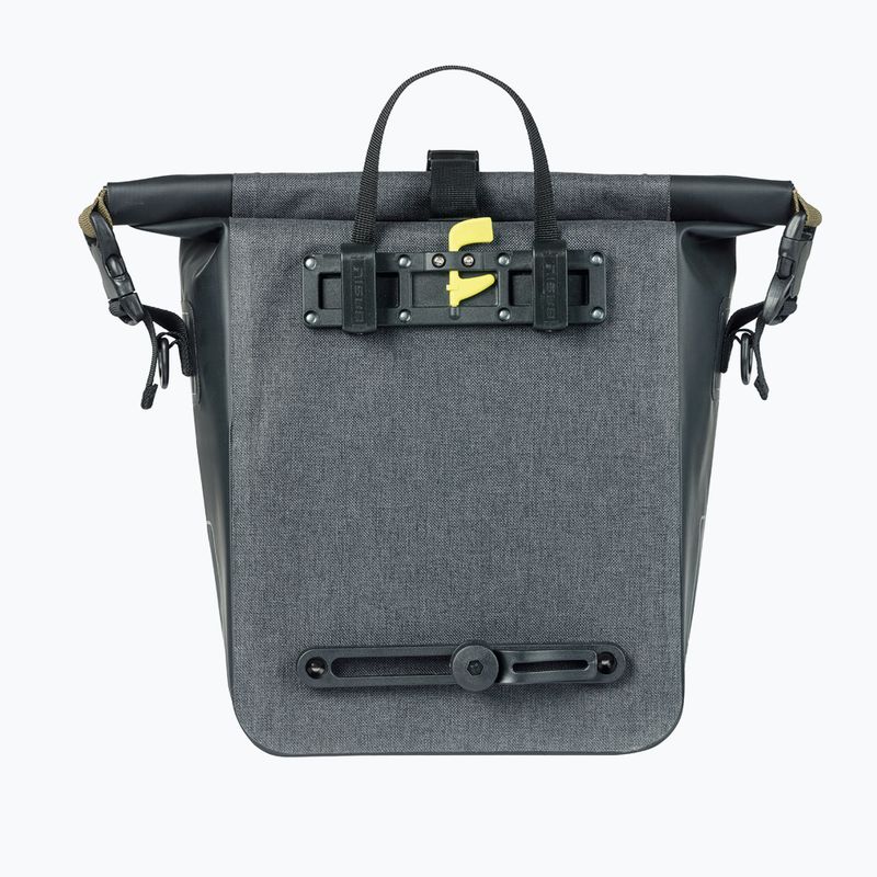 Basil Navigator Storm Hook On 12-15 l grigio/nero borsa da bicicletta 2