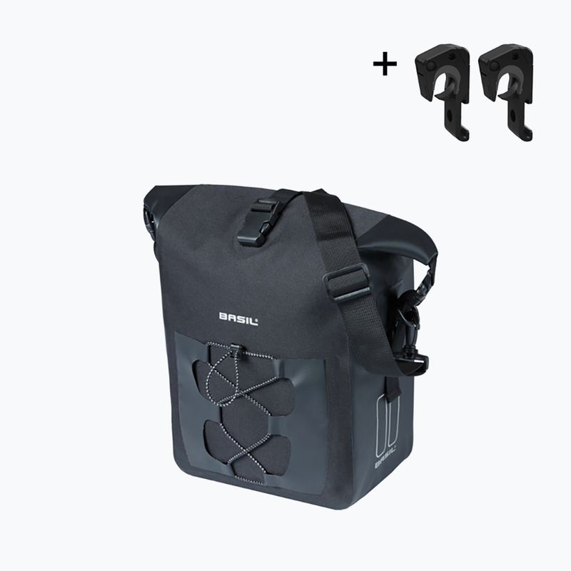 Borsa da bici Basil Navigator Waterproof Single Bag MIK Hooks 15 l black 2