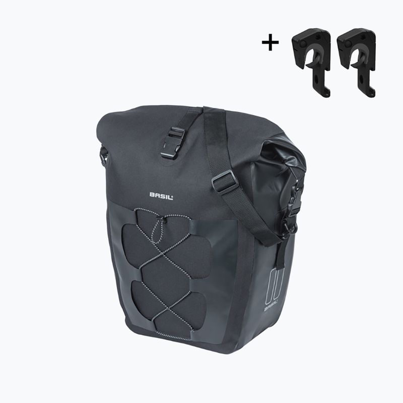 Borsa da bici Basil Navigator Waterproof Single Bag MIK Hooks 25-31 l black 2