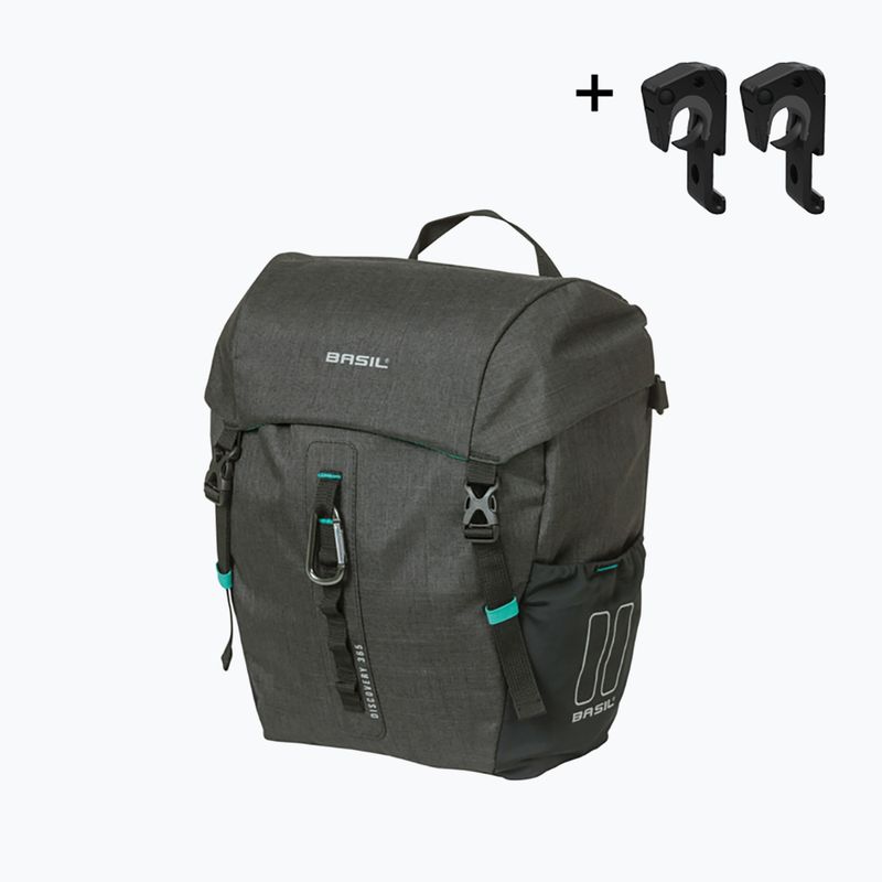 Borsa da bici Basil Discovery 365D Single Bag MIK Hooks 9 l black mélange 2