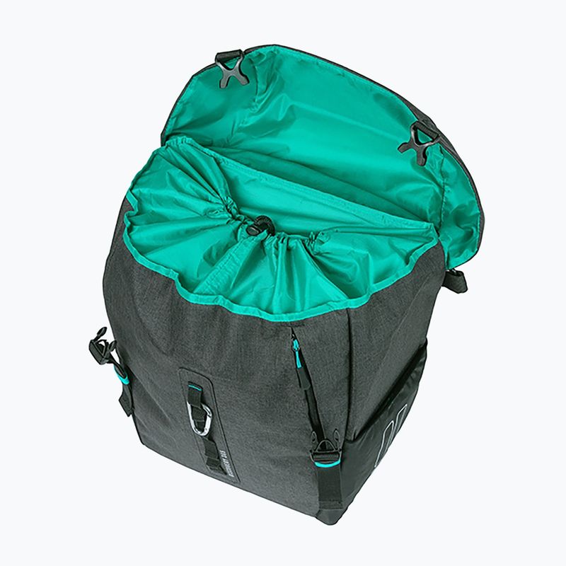 Borsa da bici Basil Discovery 365D Single Bag MIK Hooks 20 l black mélange 4