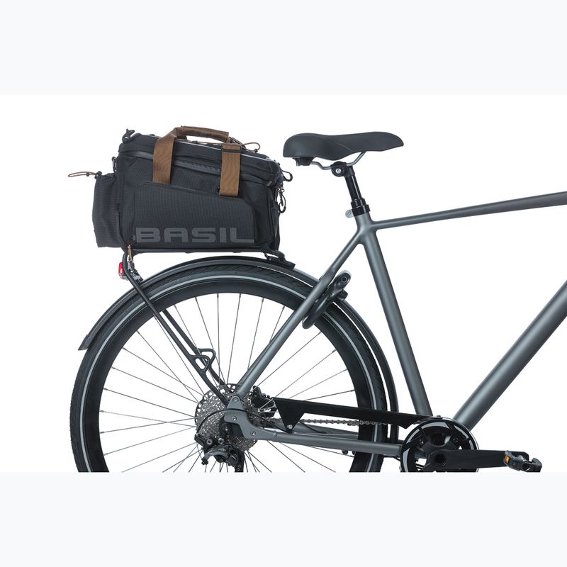 Borsa da bicicletta per portapacchi Basil Miles Trunkbag XL Pro 9-36 l ardesia nera 9