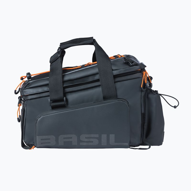 Borsa da bicicletta per portapacchi Basil Miles Tarpaulin XL Pro 9-36 l nero/arancione 2