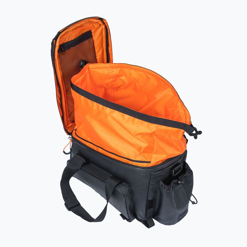 Borsa da bicicletta per portapacchi Basil Miles Tarpaulin XL Pro 9-36 l nero/arancione 6