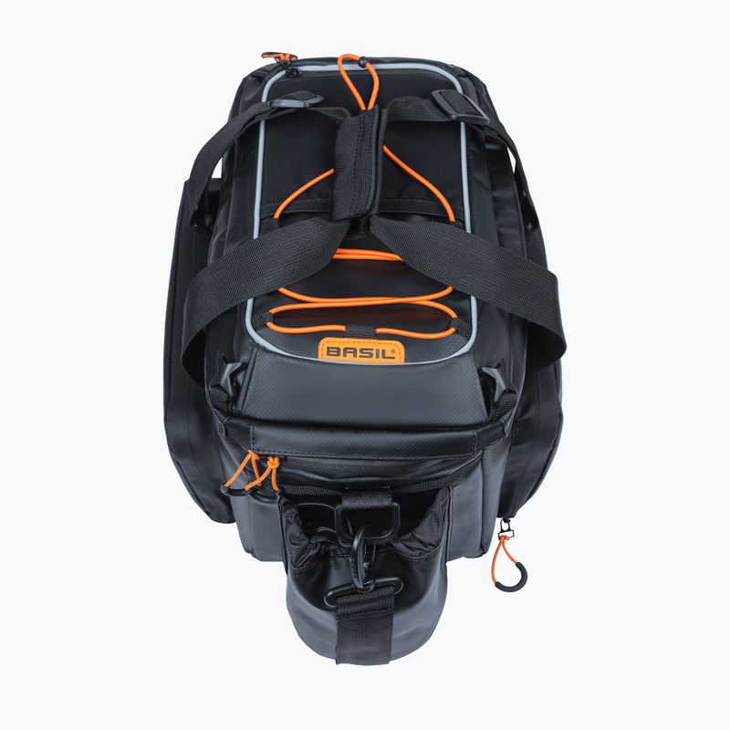 Borsa da bicicletta per portapacchi Basil Miles Tarpaulin XL Pro MIK 9-36 l nero/arancio 3