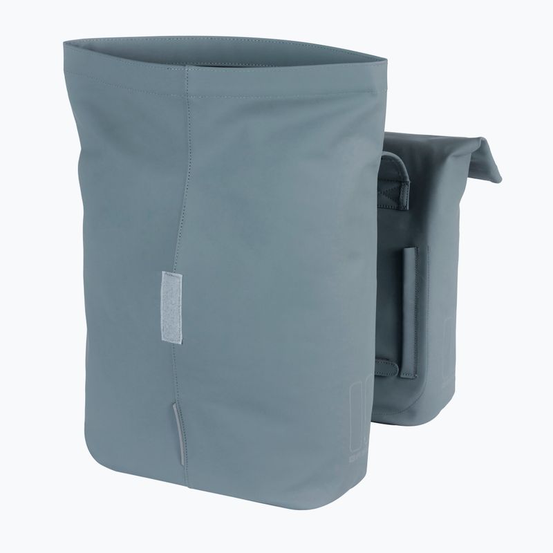 Basil City Doppia borsa da bici in pelle vegana 32 l blu 5