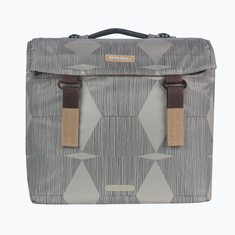 Basil Elegance Borsa doppia MIK per bicicletta 40-49 l chateau taupe
