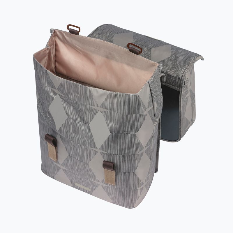 Basil Elegance Borsa doppia MIK per bicicletta 40-49 l chateau taupe 3
