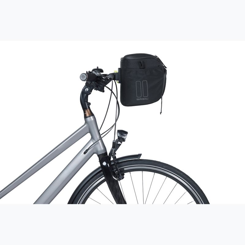 Basil Move Borsa da manubrio per bicicletta + piastra adattatore KF 7-8 l nero 6
