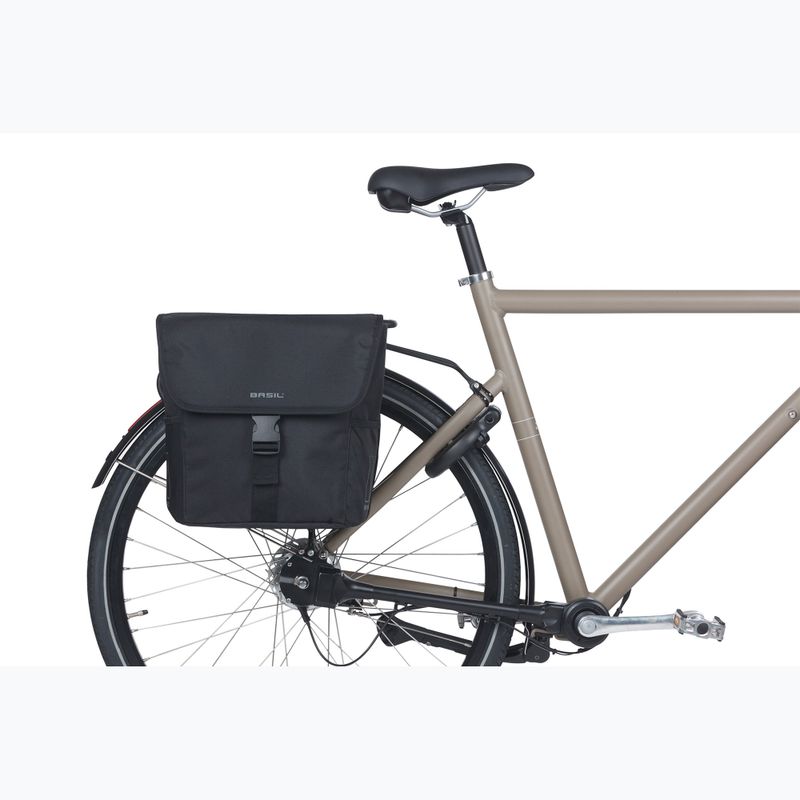 Basil Go Double Bag borsa da bici 32 l nero pieno 6