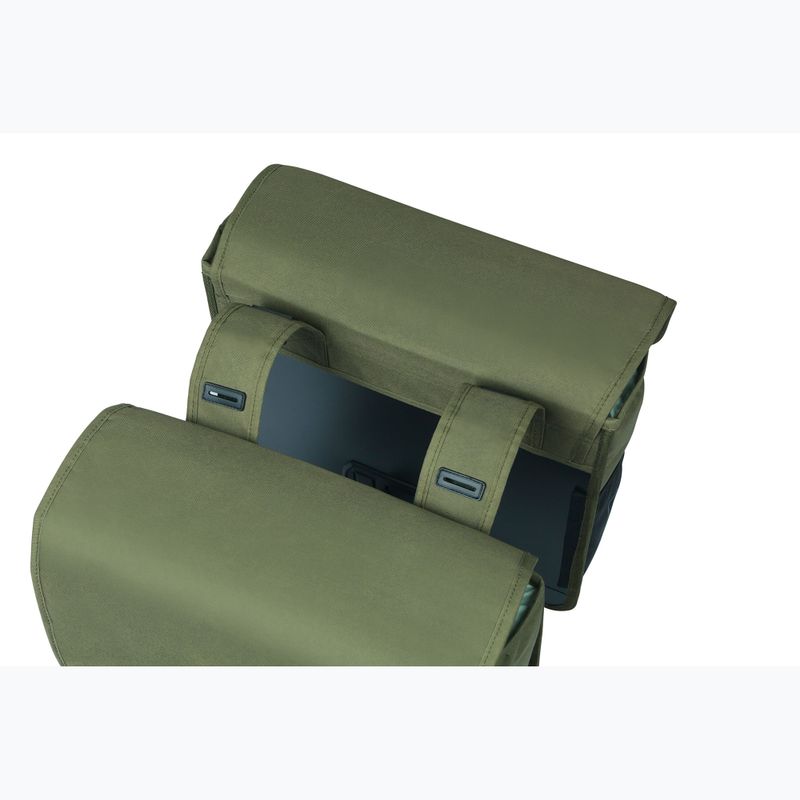 Basil Go Double Bag borsa da bici 32 l verde scuro 3