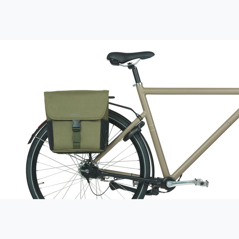 Basil Go Double Bag borsa da bici 32 l verde scuro 6