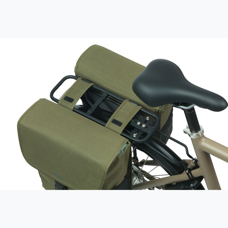 Basil Go Double Bag borsa da bici 32 l verde scuro 7