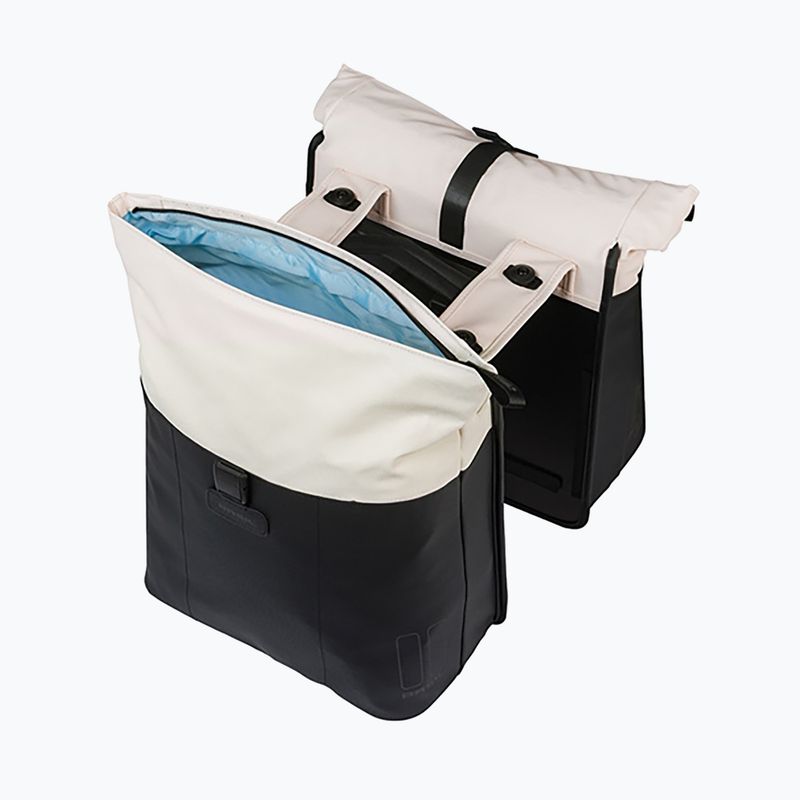 Borsa da bici Basil Vive Double Pannier Bag MIK 35 l off white/black 4