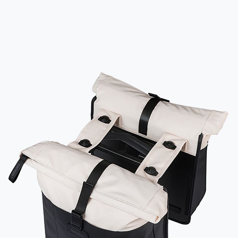Borsa da bici Basil Vive Double Pannier Bag MIK 35 l off white/black 5