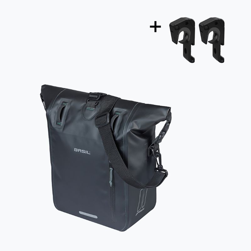 Borsa da bici Basil Rivo M Single Bag MIK Hooks 12-15 l black 2