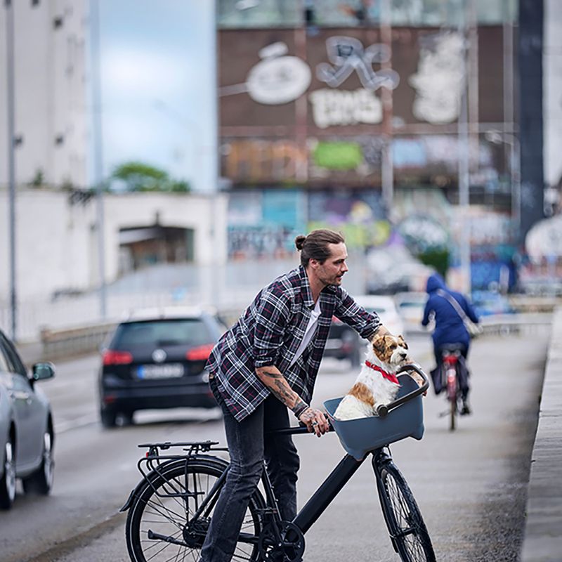 Basil Buddy cestino anteriore nero per bicicletta 5