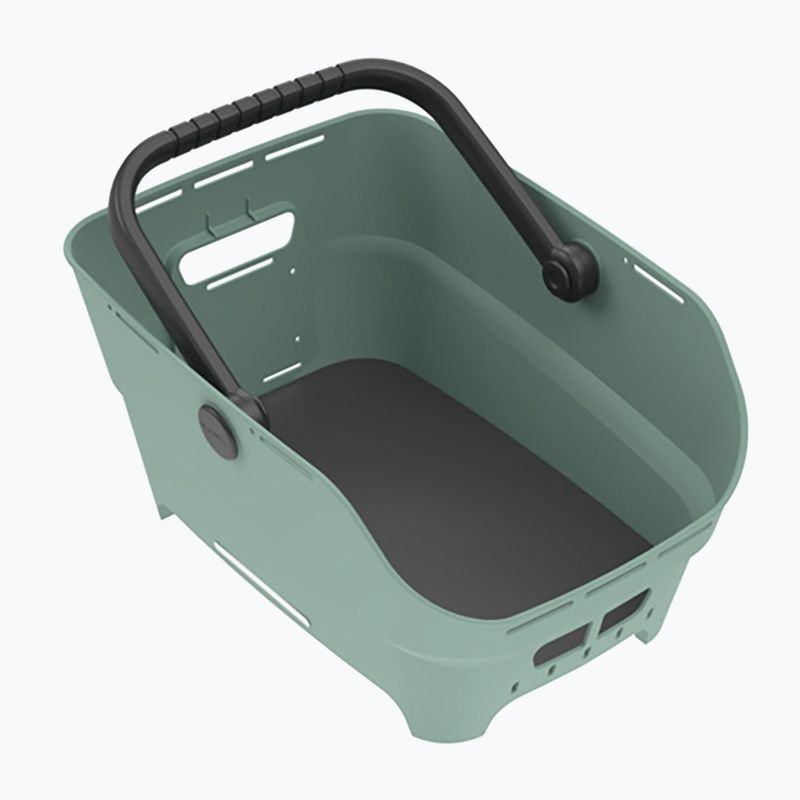 Cestino posteriore per bicicletta Basil Cento Neo MIK silvergreen 2