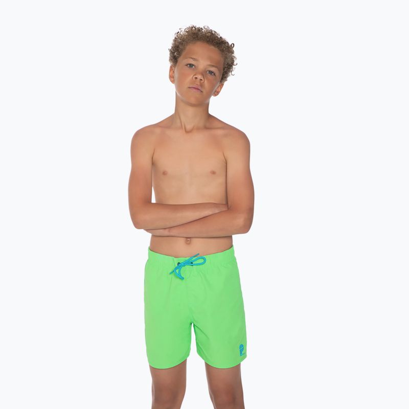 Pantaloncini da bagno per bambini Protest Culture verde neon 3