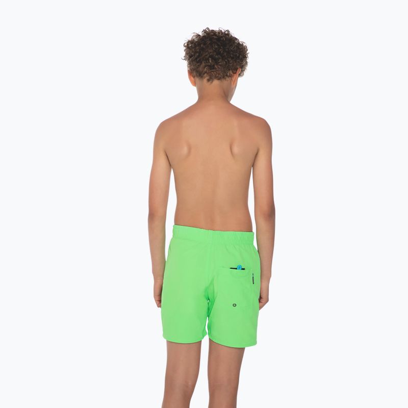 Pantaloncini da bagno per bambini Protest Culture verde neon 4