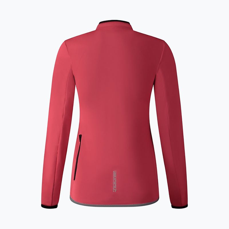 Giacca da ciclismo da donna Shimano Windflex tea berry 2