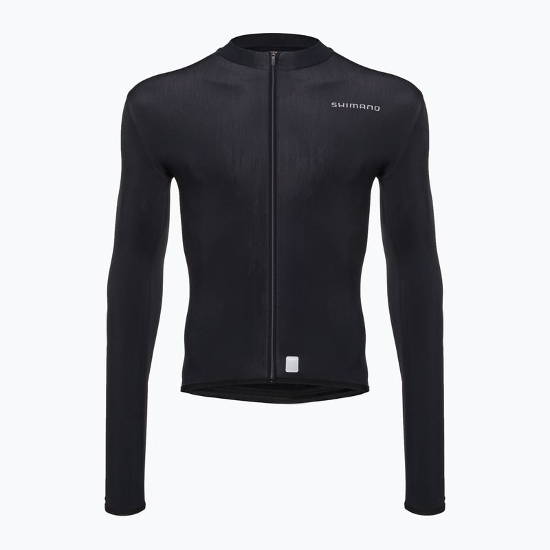 Felpa Shimano Vertex Thermal Jersey da uomo per bicicletta, nero