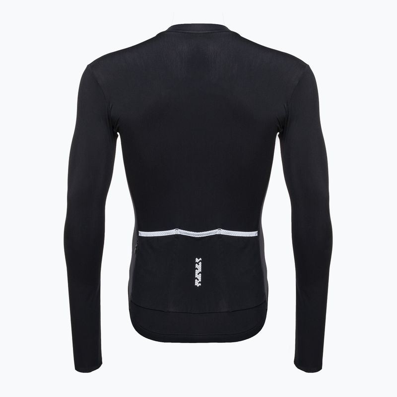 Felpa Shimano Vertex Thermal Jersey da uomo per bicicletta, nero 2