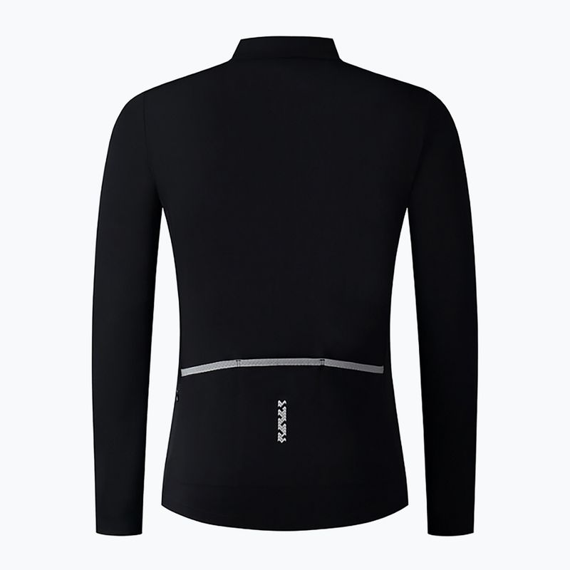 Felpa Shimano Vertex Thermal Jersey da uomo per bicicletta, nero 6