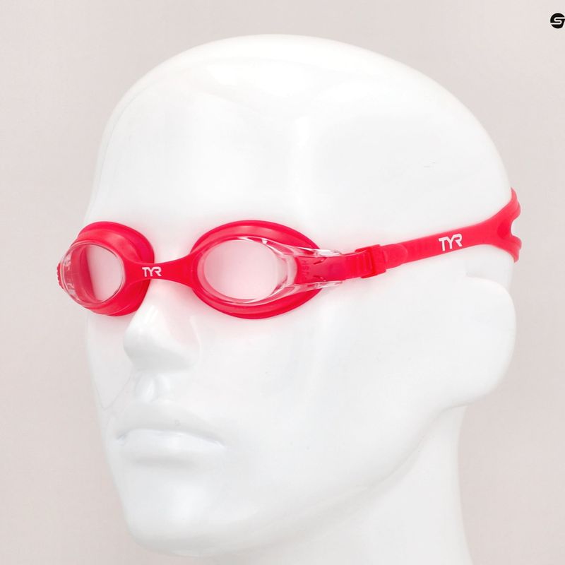 Occhialini da nuoto TYR per bambini Swimple chiaro/rosso 3