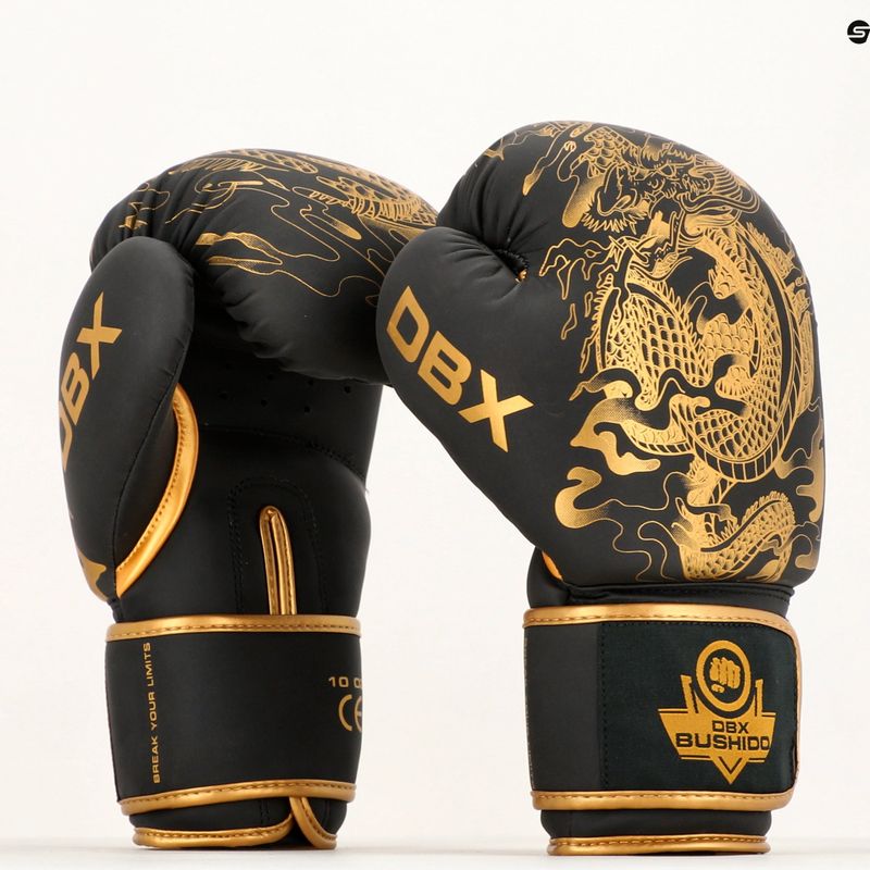 Guantoni da boxe DBX BUSHIDO "Gold Dragon" oro/nero 10