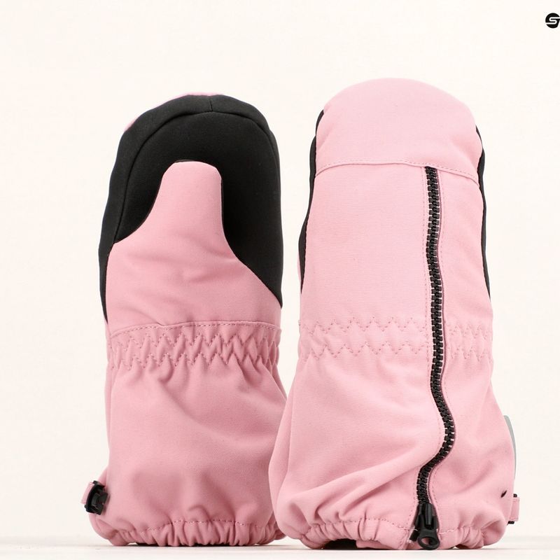 Guanti da sci per bambini Reima Tepas Mittens grigio rosa 12