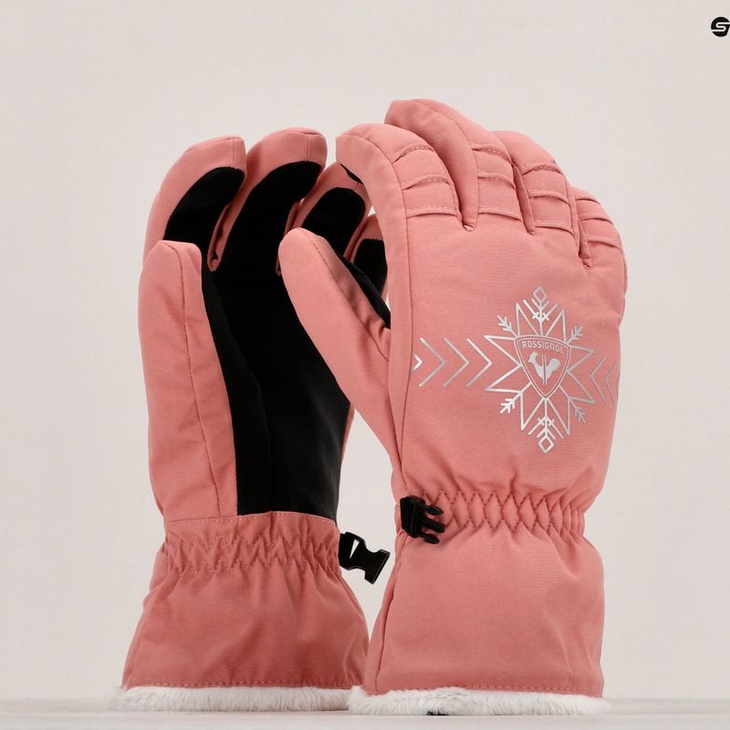 Guanti da sci Rossignol da donna Perfy G cooper rosa 8