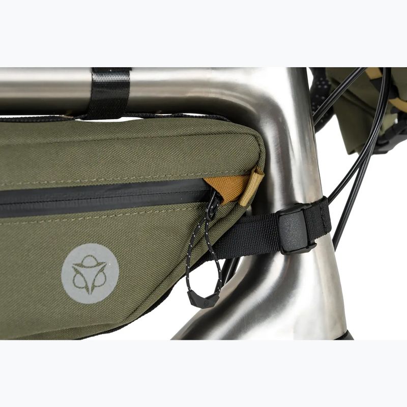 AGU Venture Borsa per bicicletta con telaio a tubo S 3 l verde militare 7