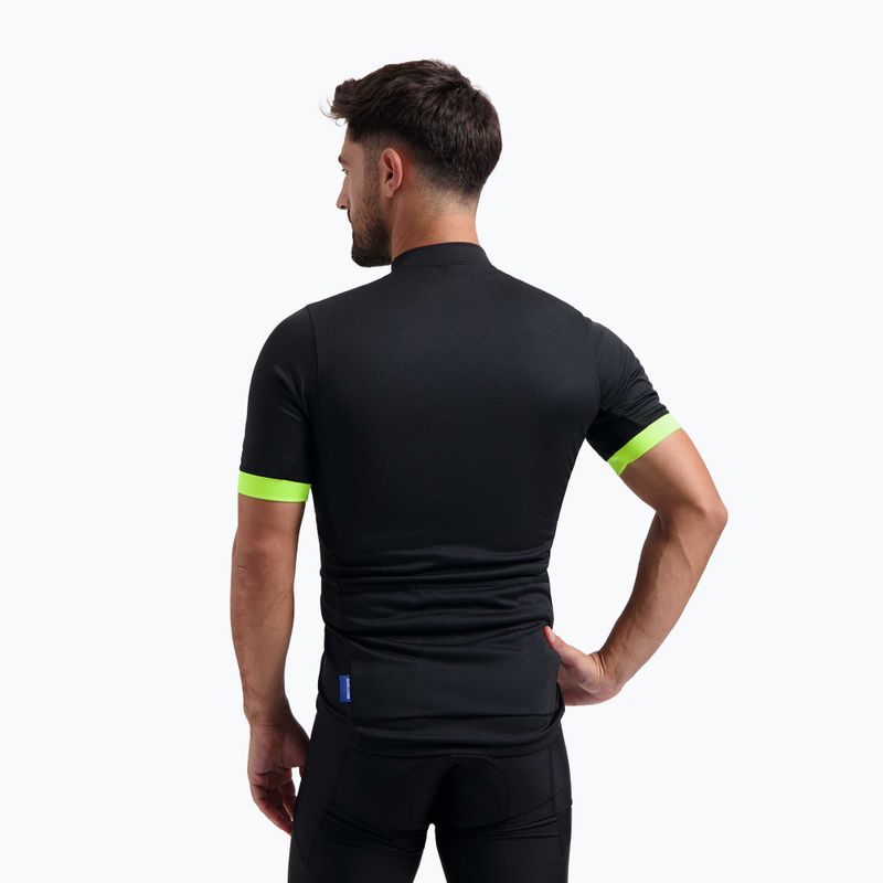 Rogelli Perugia 2.0 maglia da ciclismo uomo nero/fluoro 2