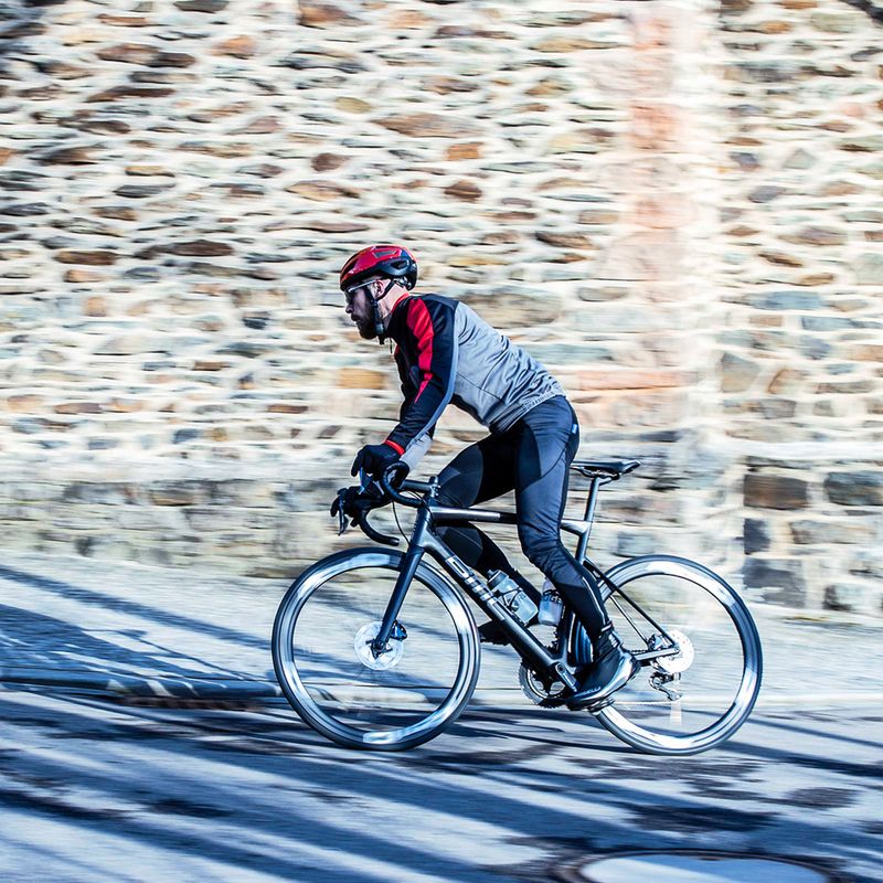 Pantaloni da ciclismo uomo Rogelli Artico Bib Tight black 6