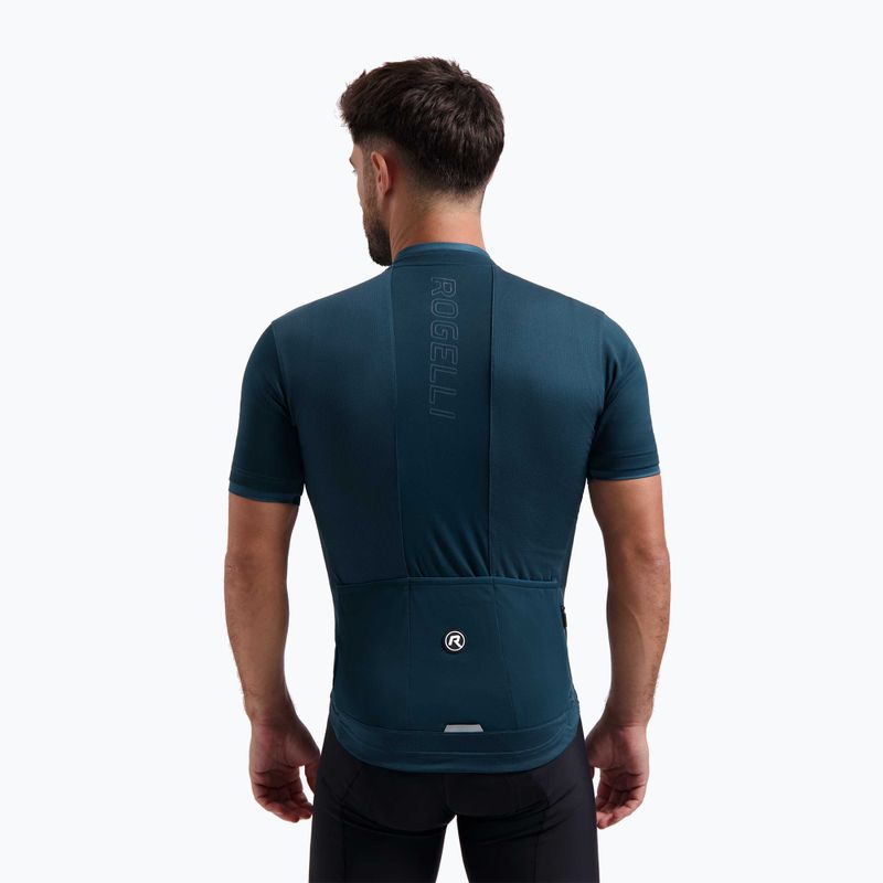 Maglia da ciclismo Rogelli Essential blu da uomo 2