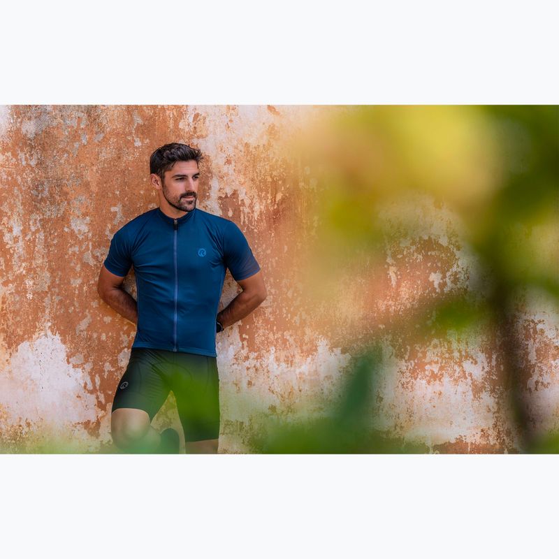 Maglia da ciclismo Rogelli Essential blu da uomo 10