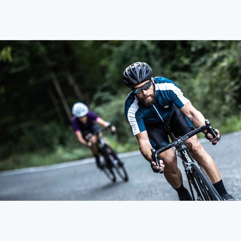 Maglia da ciclismo Rogelli Explore blu/bianca da uomo 9