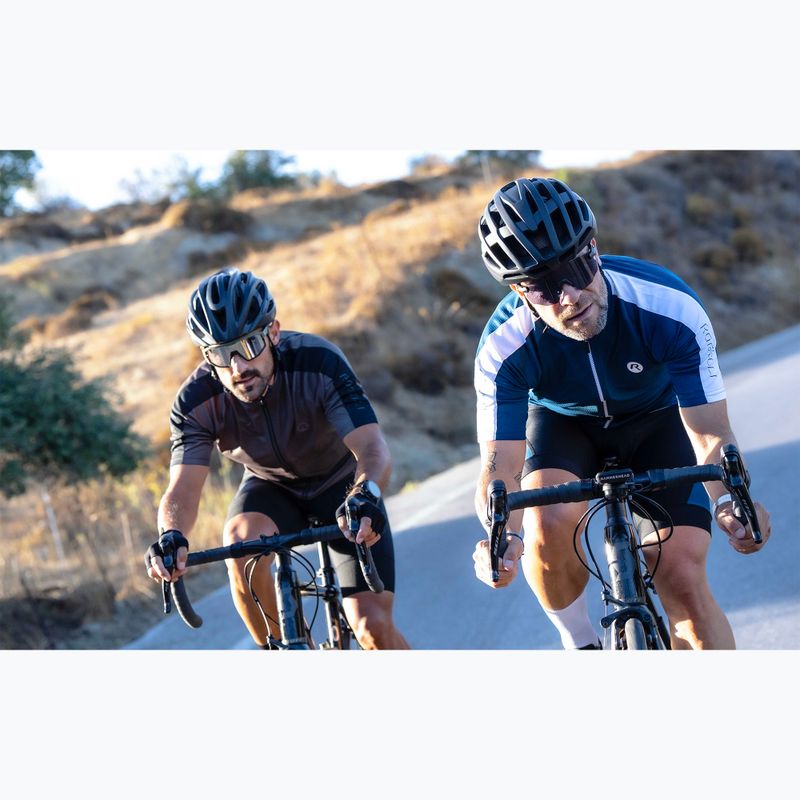 Maglia da ciclismo Rogelli Explore blu/bianca da uomo 10