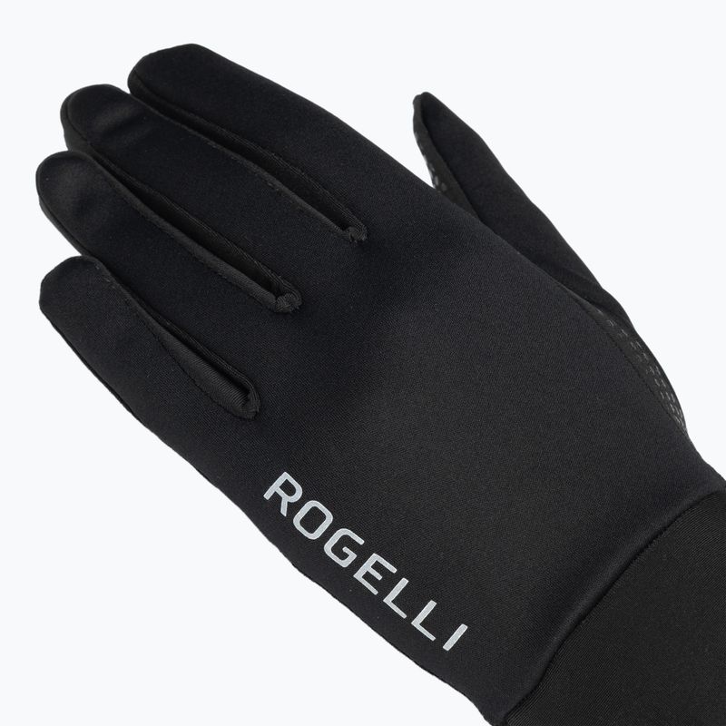 Guanti da ciclismo donna Rogelli Laval Mid Season LW Windproof black 4