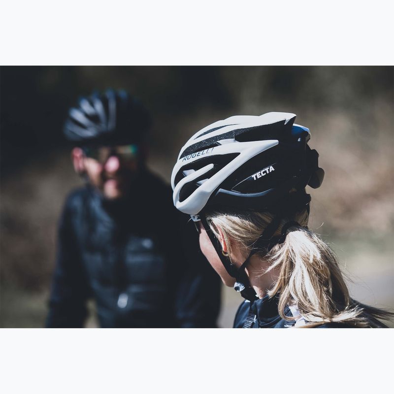 Casco da bicicletta Rogelli Tecta bianco/nero 10