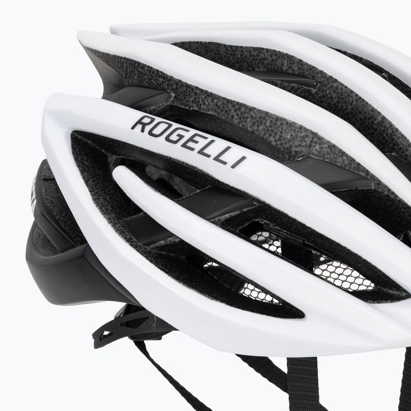 Casco da bicicletta Rogelli Tecta bianco/nero 8