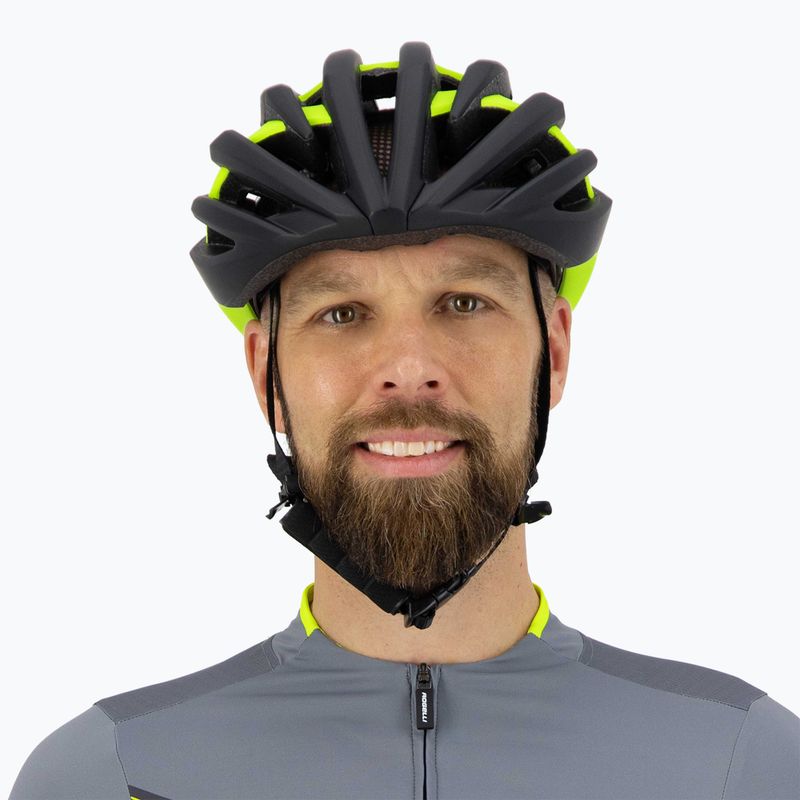 Casco da bici Rogelli Tecta nero/fluor 8