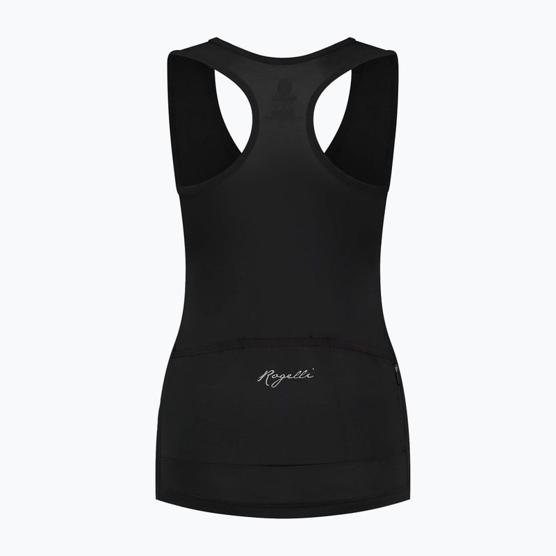 Canotta ciclismo donna Rogelli Abbey Tank Top nero 4