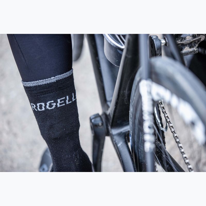 Calze da ciclismo Rogelli Wool Wintersocks nero 5