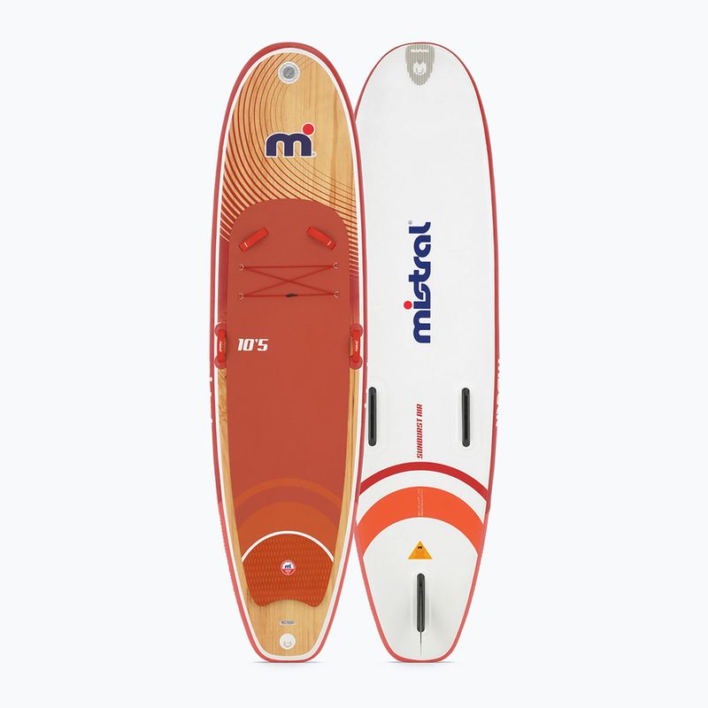 Tavola da SUP Mistral Sunburst Air 10'5 arancio/bianco 2